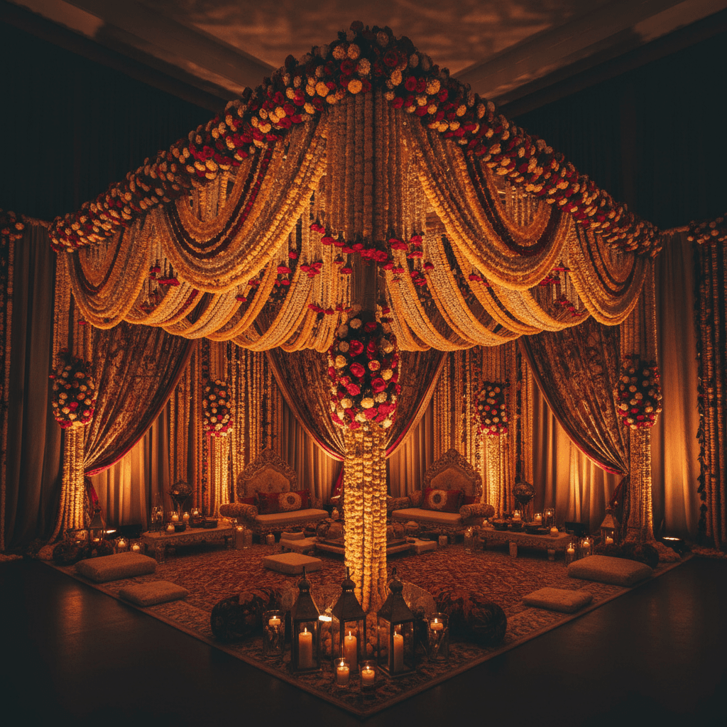 Jai mala garland decoration for marriage ceremony